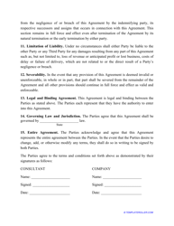 Retainer Agreement Template, Page 3