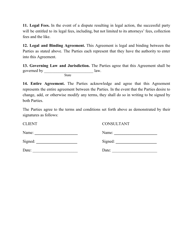 Consulting Agreement Template, Page 3