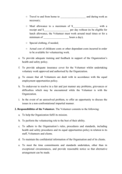 Volunteer Agreement Template, Page 2