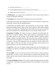 Wedding Planner Contract Template, Page 2