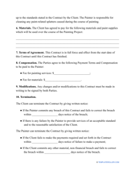 Painting Contract Template, Page 2