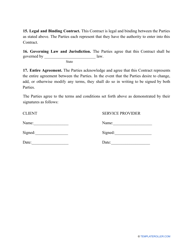 Lawn Care Contract Template, Page 3
