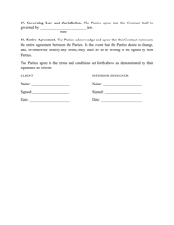 Interior Design Contract Template, Page 4
