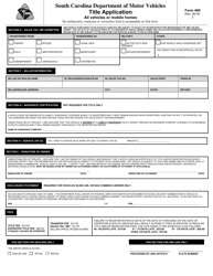Form 400 Title Application - South Carolina, Page 2