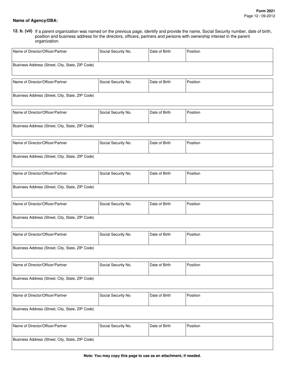 Form 2021 License Application - Texas, Page 14