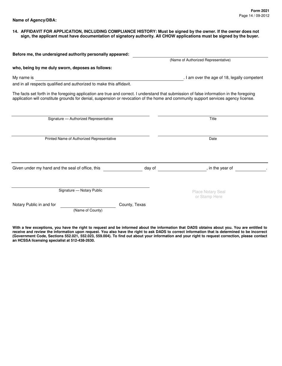 Form 2021 - Fill Out, Sign Online and Download Printable PDF, Texas ...