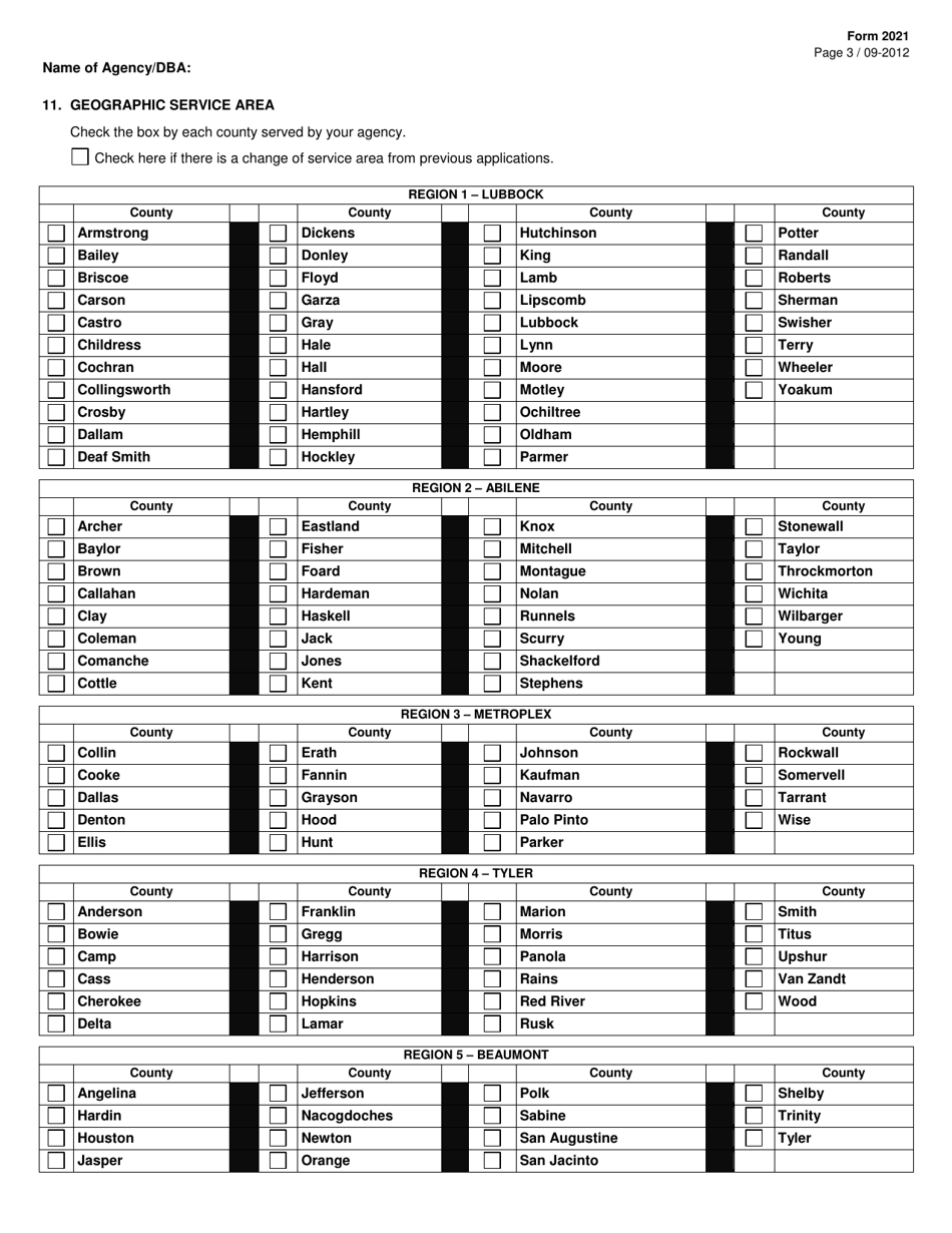 Form 2021 License Application - Texas, Page 5