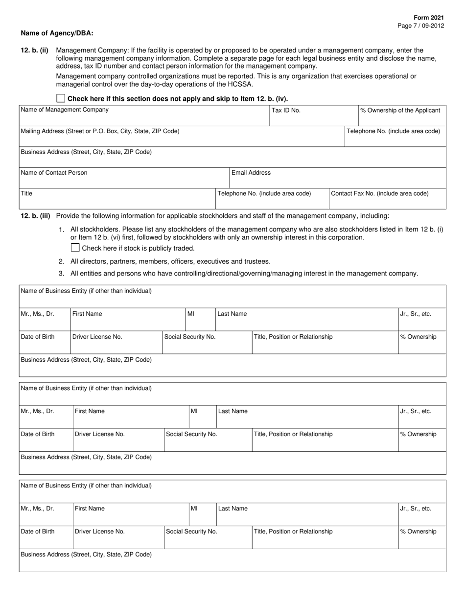 Form 2021 - Fill Out, Sign Online and Download Printable PDF, Texas ...