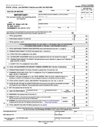 Form BOE-401-A2 (S1F) State, Local, and District Sales and Use Tax Return - California