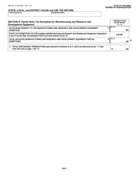 Form BOE-401-A2 (S1F) State, Local, and District Sales and Use Tax Return - California, Page 3