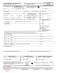 NAVCOMPT Form 3065 Download Fillable PDF or Fill Online Leave Request ...