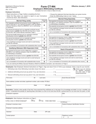 Form CT-W4 Download Printable PDF or Fill Online Employee's Withholding  Certificate, Connecticut | Templateroller