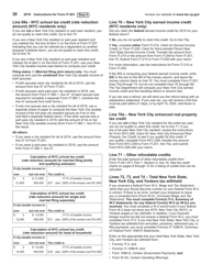 Instructions for Form IT-201, IT-195, IT-201-ATT - New York, Page 30