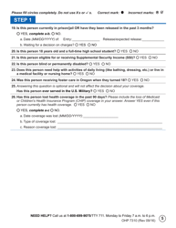 Form OHP7310 Ohp Renewal &quot; Part 2 - Oregon, Page 5