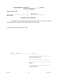 Form GPCSF4 Petition to Probate Will in Common Form - Georgia (United States), Page 11