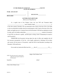 Form GPCSF4 Petition to Probate Will in Common Form - Georgia (United States), Page 12