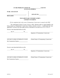 Form GPCSF4 Petition to Probate Will in Common Form - Georgia (United States), Page 8