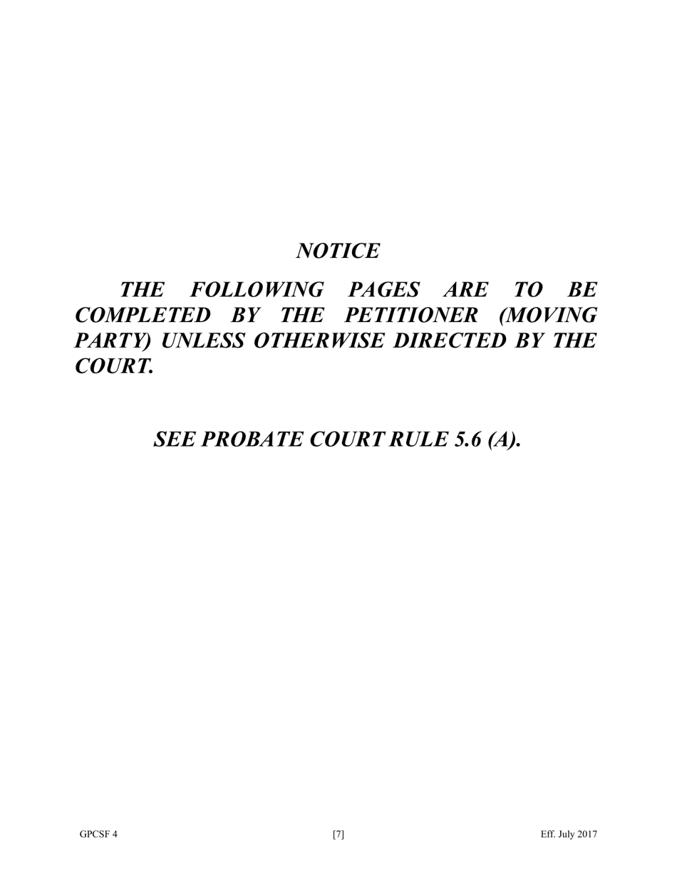 Form GPCSF4 Petition to Probate Will in Common Form - Georgia (United States), Page 9