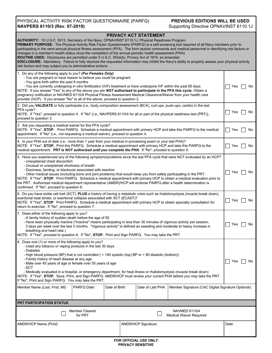 Navpers Form 61103 Fill Out Sign Online And Download Fillable Pdf Templateroller 3882