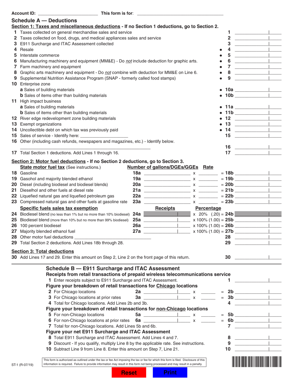 Form ST 1 Fill Out Sign Online And Download Fillable PDF Illinois   Page 2 Thumb 950 