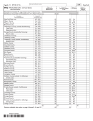 Form ST-100 New York State and Local Quarterly Sales and Use Tax Return - New York, Page 2