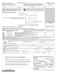Form ST-100 New York State and Local Quarterly Sales and Use Tax Return - New York, Page 4