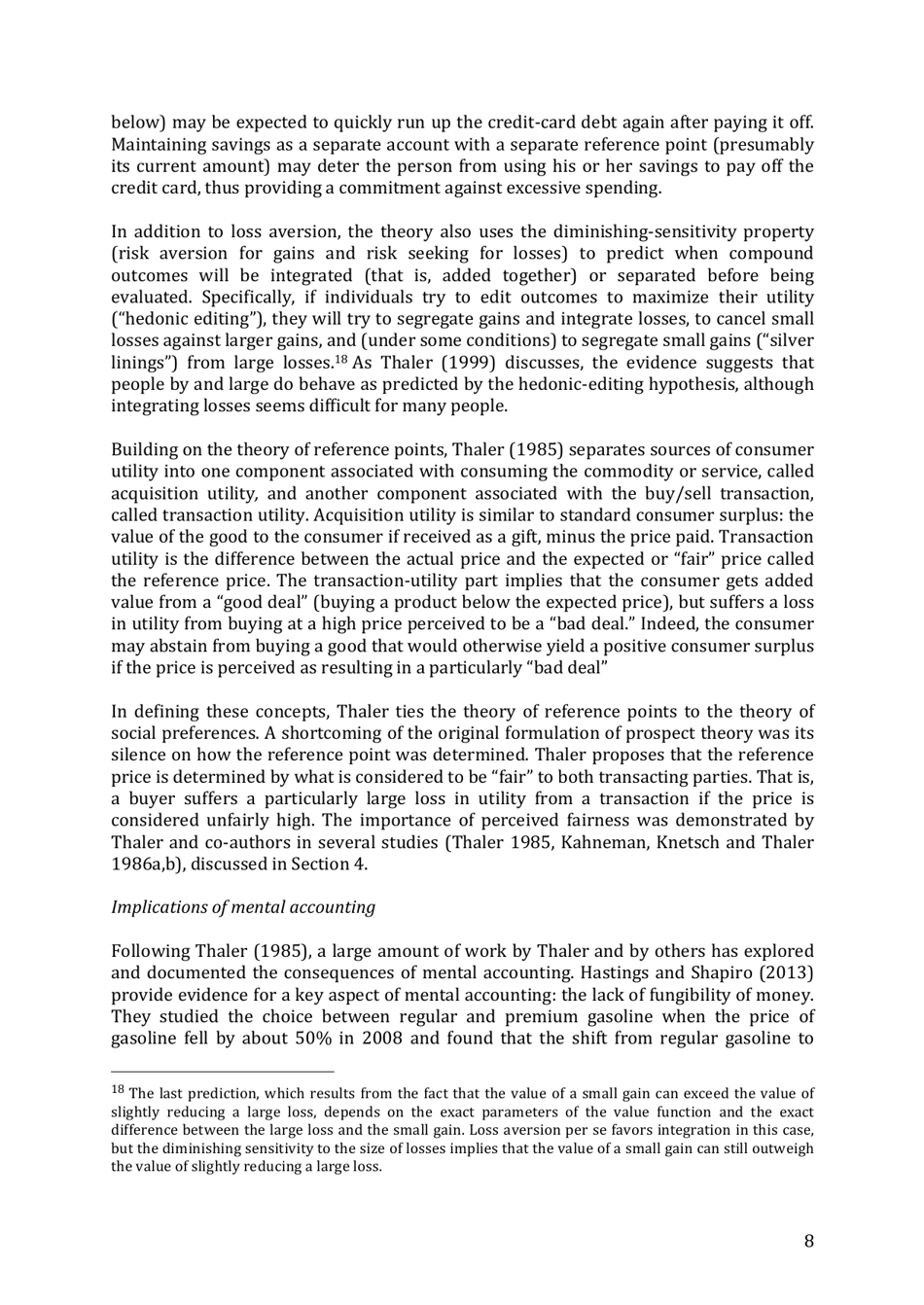 Integrating Economics With Psychology - Richard H. Thaler, the Royal Swedish Academy of Sciences - Sweden, Page 10
