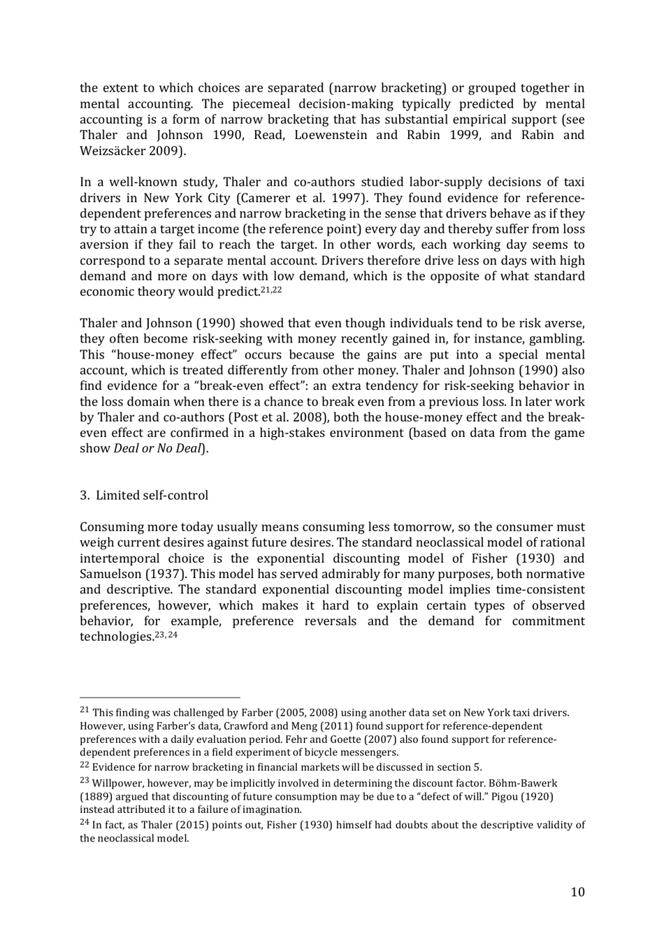 Integrating Economics With Psychology - Richard H. Thaler, the Royal Swedish Academy of Sciences - Sweden, Page 12