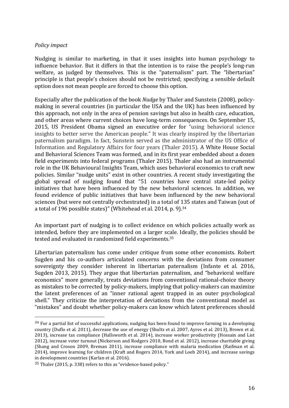 Integrating Economics With Psychology - Richard H. Thaler, the Royal Swedish Academy of Sciences - Sweden, Page 18