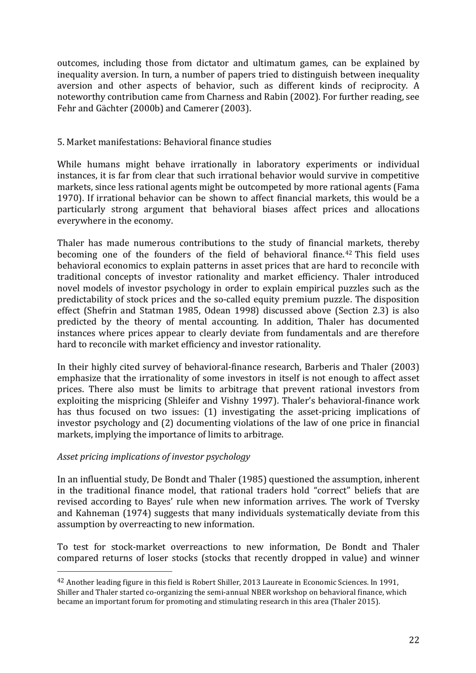 Integrating Economics With Psychology - Richard H. Thaler, the Royal Swedish Academy of Sciences - Sweden, Page 24