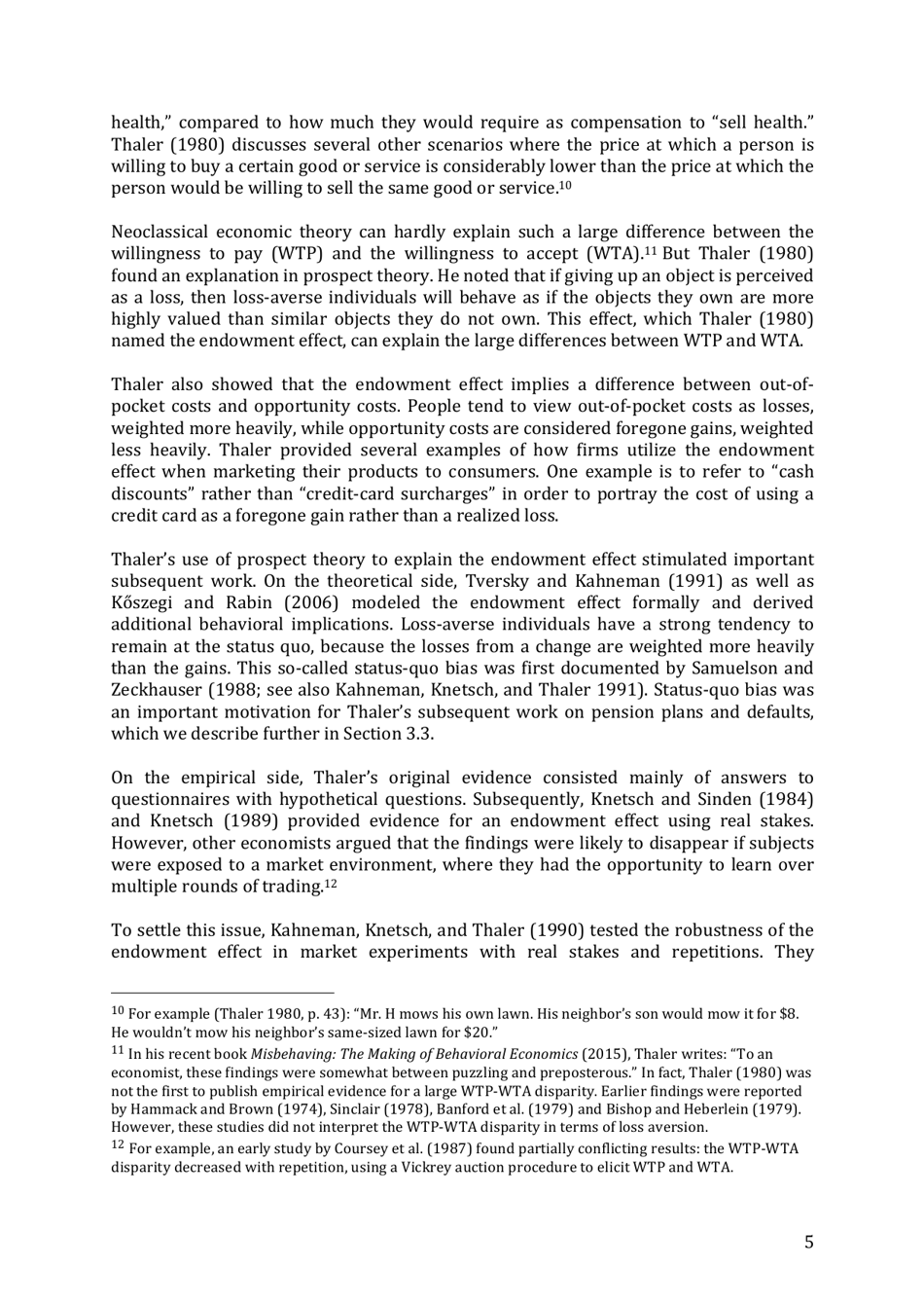 Integrating Economics With Psychology - Richard H. Thaler, the Royal Swedish Academy of Sciences - Sweden, Page 7