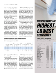 Iihs Status Report Newsletter, Vol. 46, No. 5, June 9, 2011: Dying in a Crash, Page 2