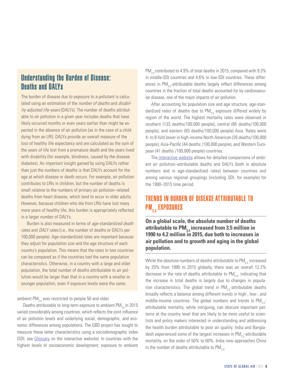 Report - State of Global Air - 2017, Page 11