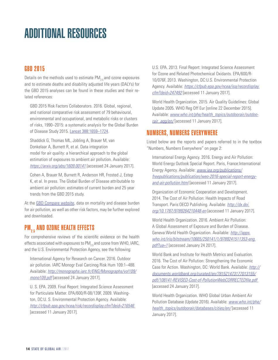 Report - State of Global Air - 2017, Page 16