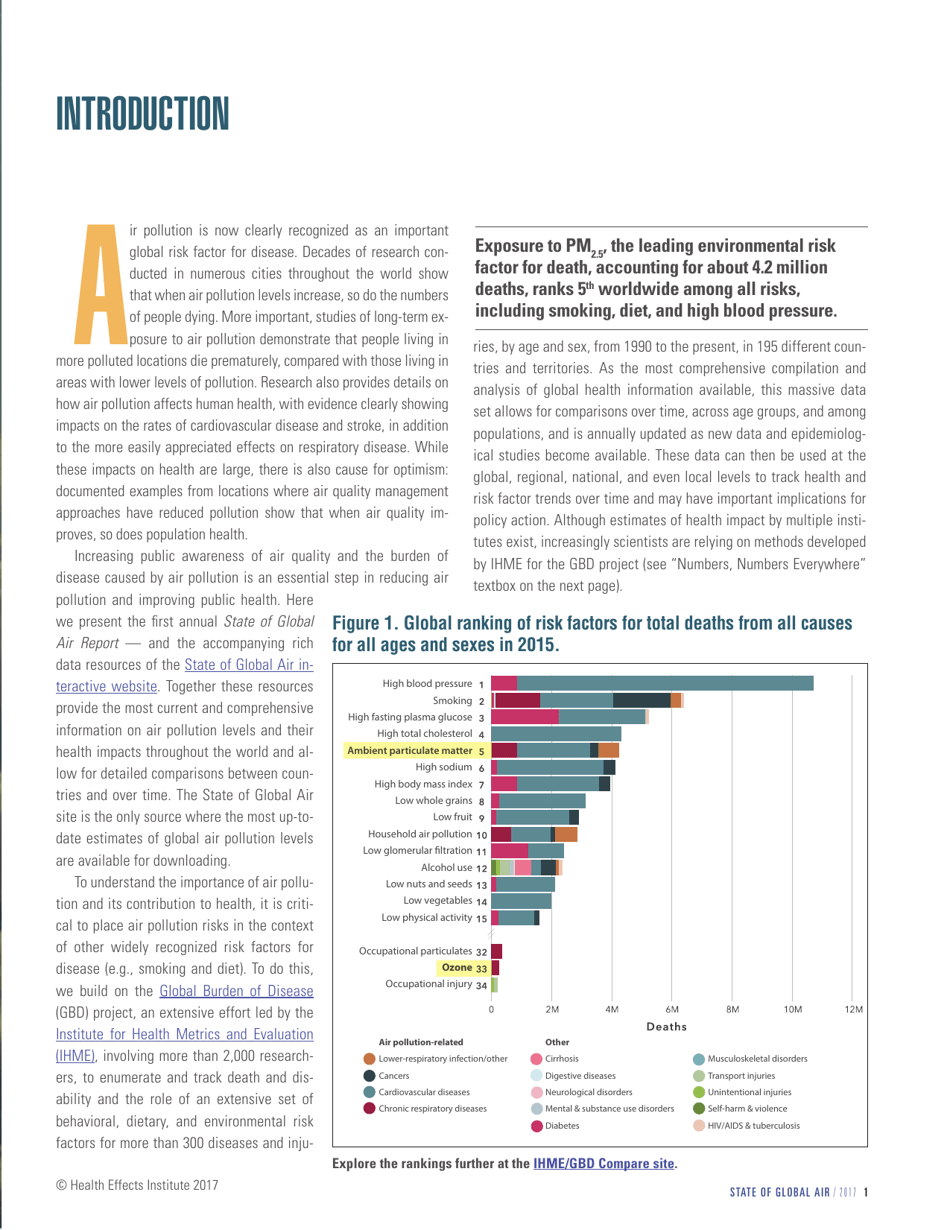 Report - State of Global Air - 2017, Page 3