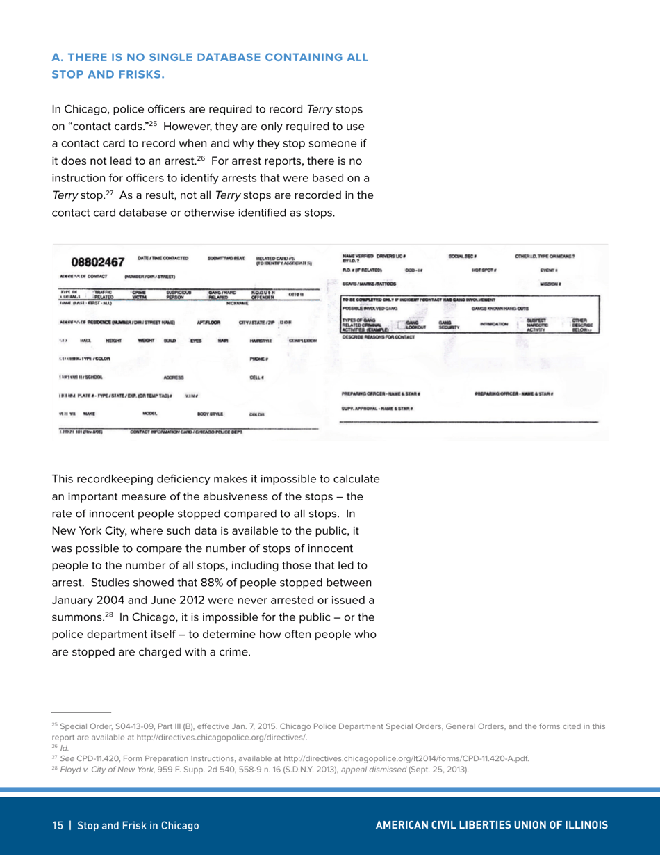 Stop and Frisk in Chicago - Aclu - Illinois, Page 15