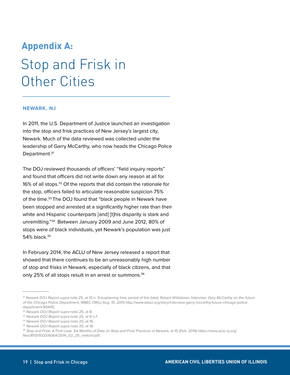 Stop and Frisk in Chicago - Aclu - Illinois, Page 19