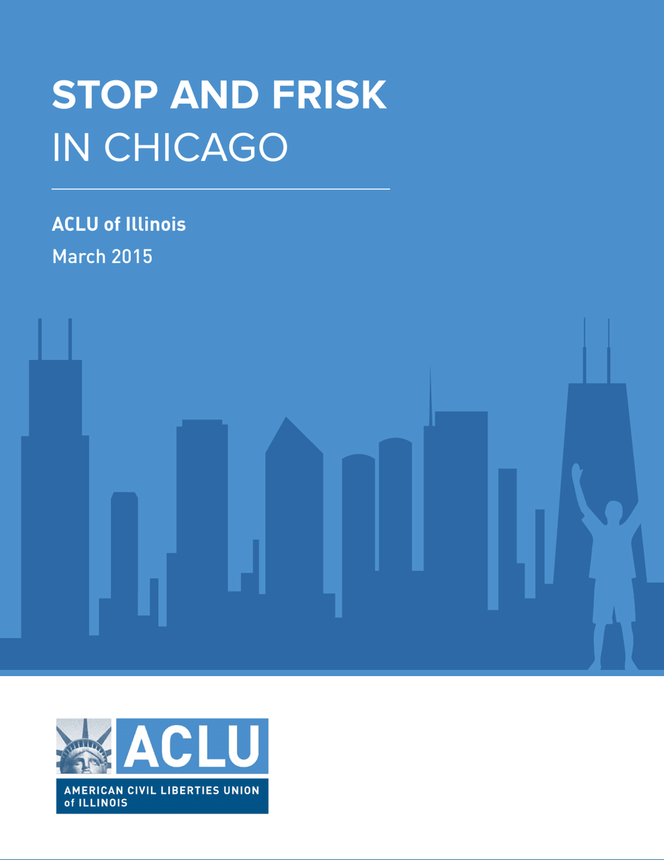 Stop and Frisk in Chicago - Aclu - Illinois, Page 1