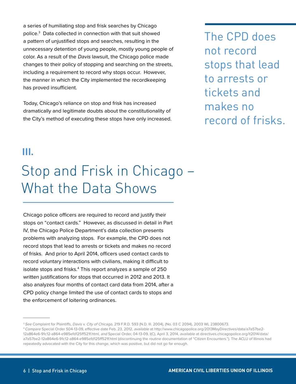 Stop and Frisk in Chicago - Aclu - Illinois, Page 6