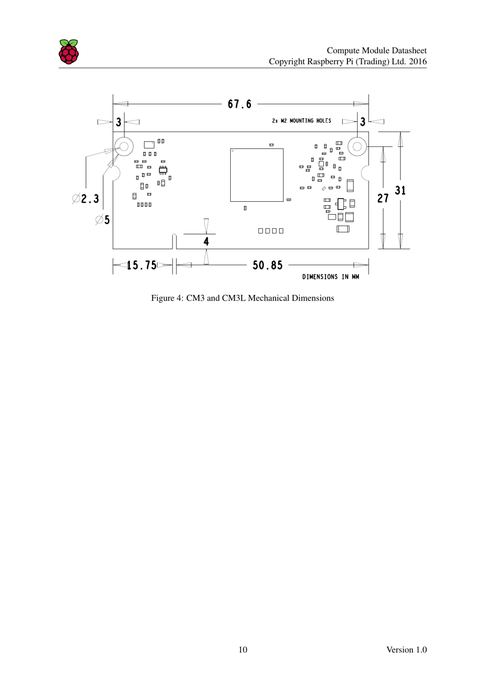 Datasheet Raspberry Pi Compute Module (Cm1), Compute Module 3 (Cm3) and Compute Module 3 Lite (Cm3l), Page 11