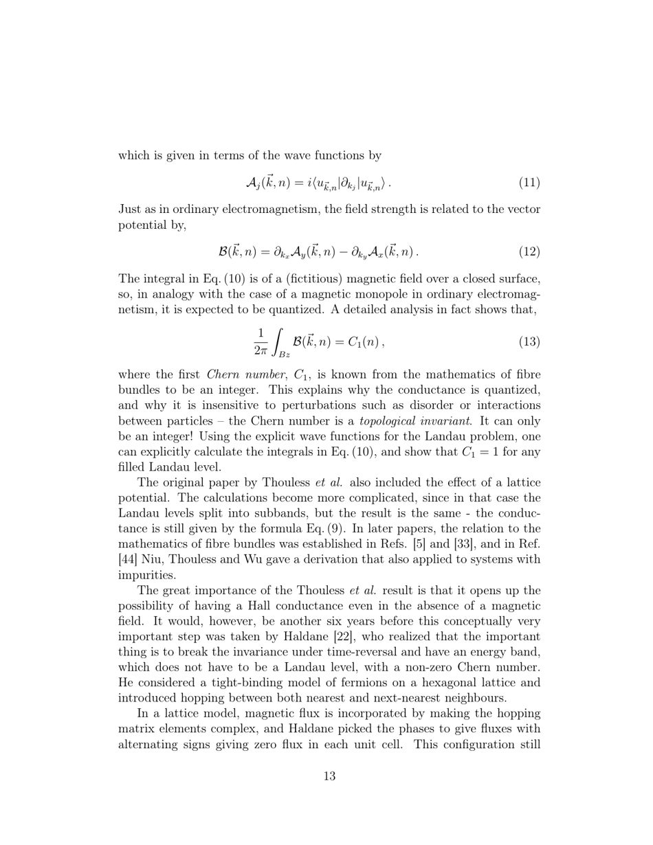 Scientific Background: Topological Phase Transitions and Topological Phases of Matter - the Royal Swedish Academy of Sciences - Sweden, Page 15