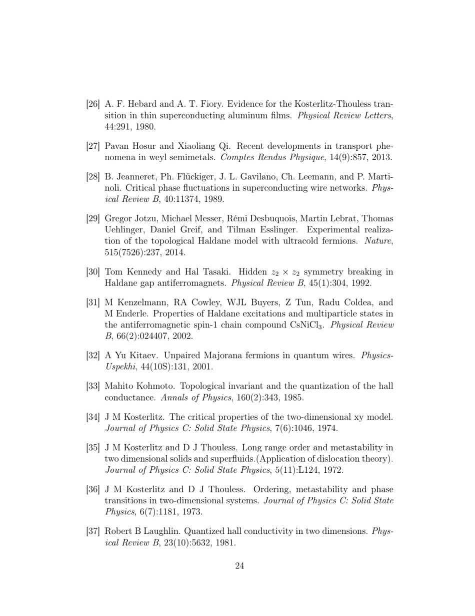 Scientific Background: Topological Phase Transitions and Topological Phases of Matter - the Royal Swedish Academy of Sciences - Sweden, Page 26