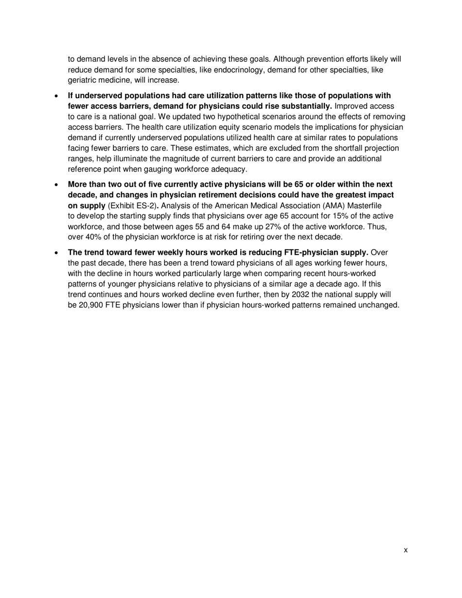 The Complexities of Physician Supply and Demand: Projections From 2017 to 2032 - Ihs Markit Ltd., Page 10