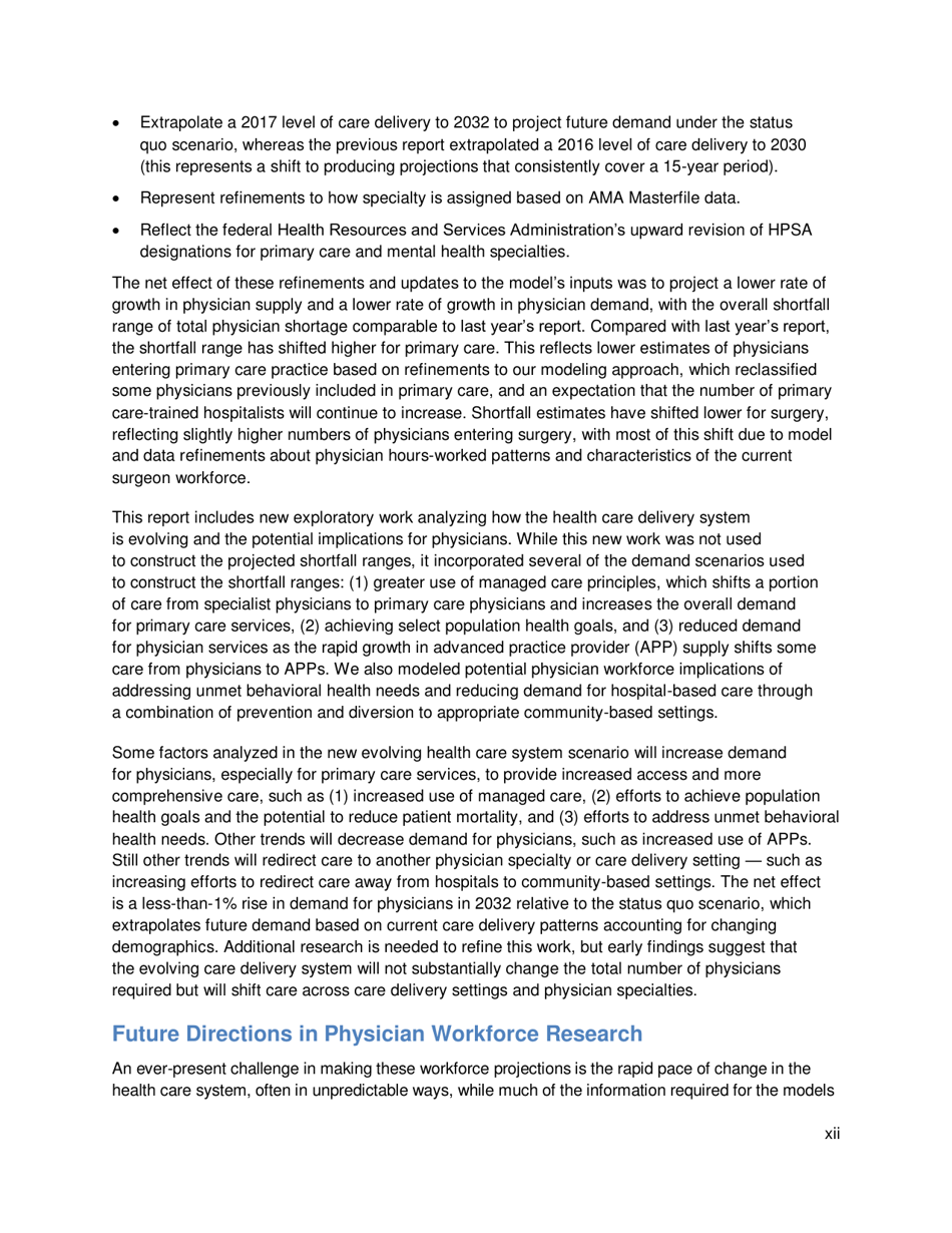 The Complexities of Physician Supply and Demand: Projections From 2017 to 2032 - Ihs Markit Ltd., Page 12