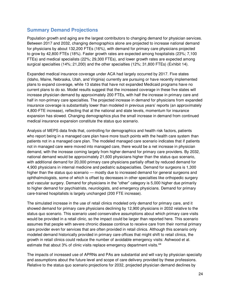 The Complexities of Physician Supply and Demand: Projections From 2017 to 2032 - Ihs Markit Ltd., Page 37