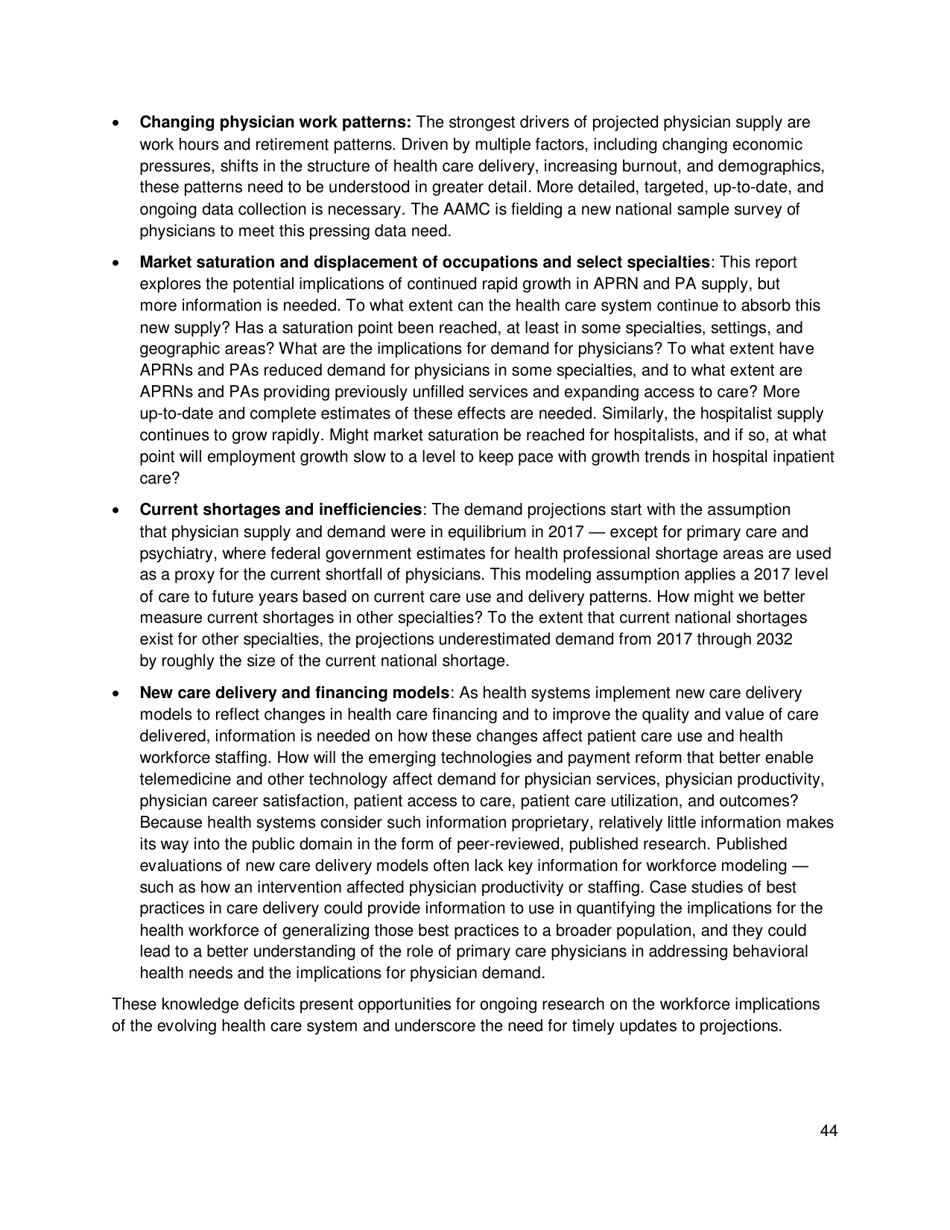 The Complexities of Physician Supply and Demand: Projections From 2017 to 2032 - Ihs Markit Ltd., Page 57