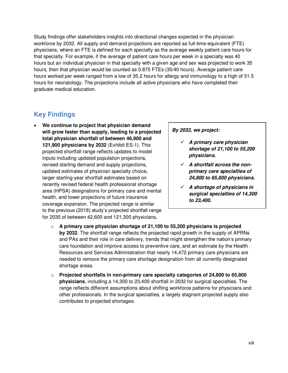 The Complexities of Physician Supply and Demand: Projections From 2017 to 2032 - Ihs Markit Ltd., Page 8