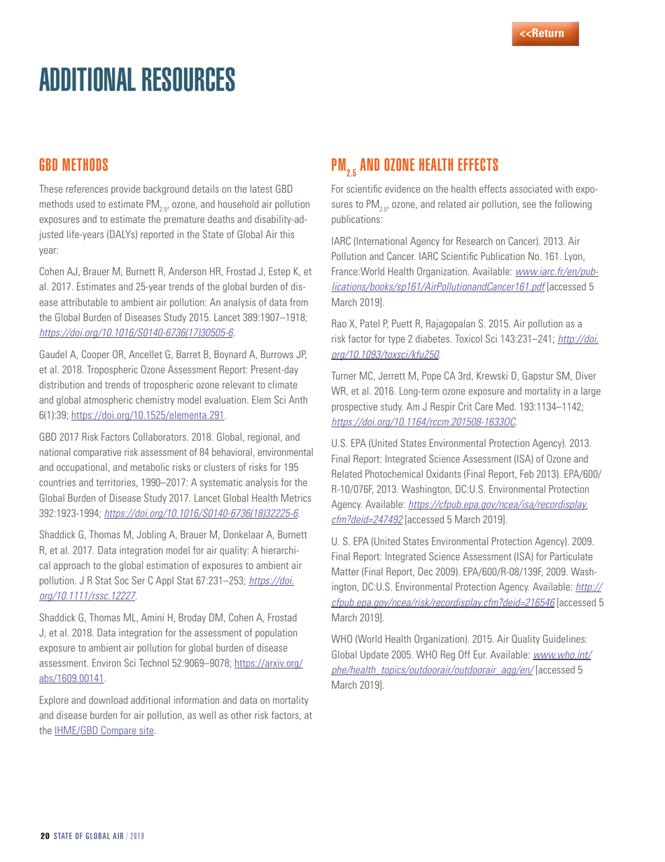 Report - State of Global Air - 2019, Page 22