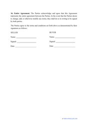 Installment Sales Contract Template, Page 4