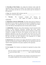 Independent Contractor Agreement Template, Page 2